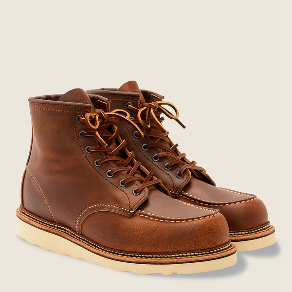 Red Wing Heritage Boots Classic Moc - 6-Inchr Rough & Tough Læder - Brune - Herre 0143-DPOJI